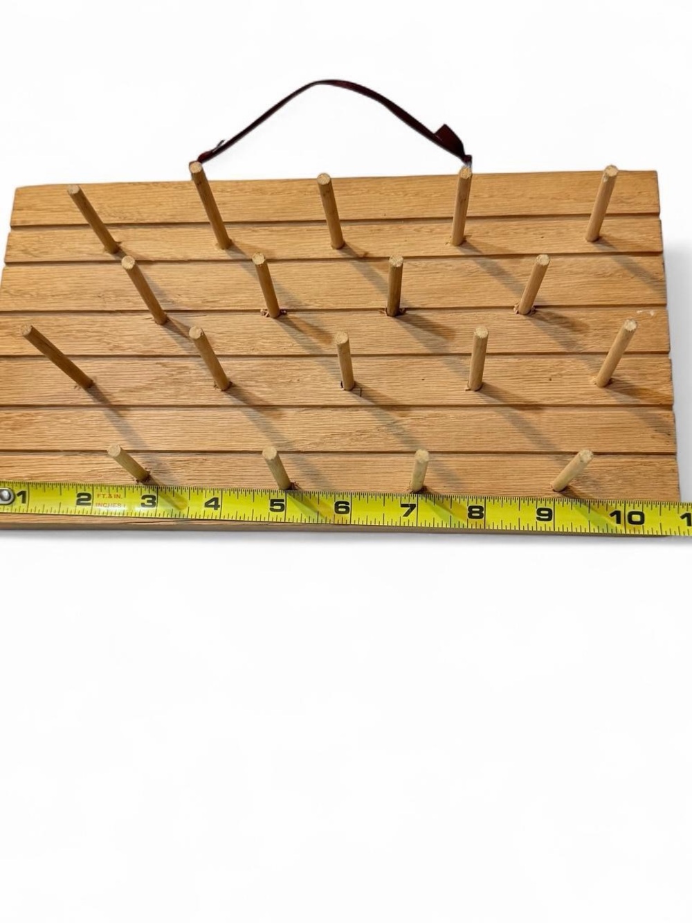 Wooden 18 thread spool rack